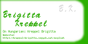 brigitta kreppel business card